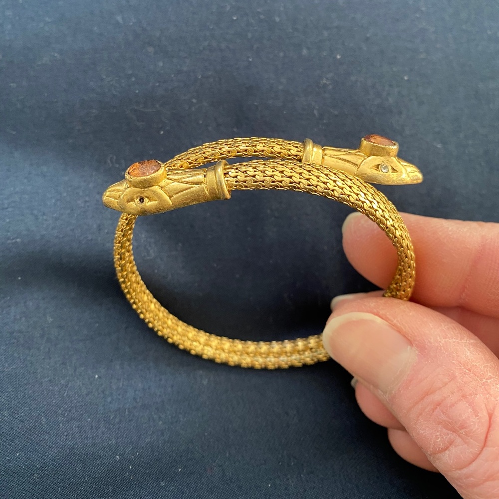 Stella & Dot gold plated snake bracelet